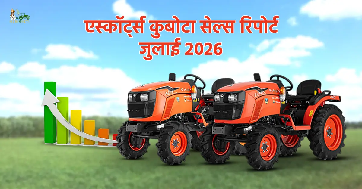एस्कॉर्ट्स कुबोटा सेल्स रिपोर्ट जुलाई 2026: घरेलू ट्रैक्टर बिक्री में 23.7% की वृद्धि, 8194 ट्रैक्टर बेचे