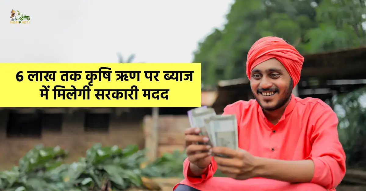 किसानों के लिए बड़ी राहत: 6 लाख तक कृषि ऋण पर ब्याज में मिलेगी सरकारी मदद