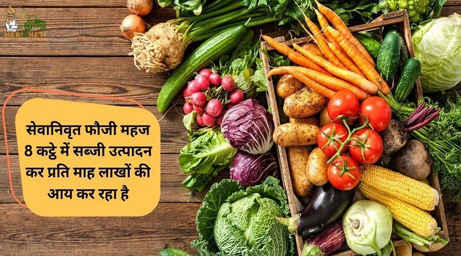 सेवानिवृत फौजी महज 8 कट्ठे में सब्जी उत्पादन कर प्रति माह लाखों की आय कर रहा है