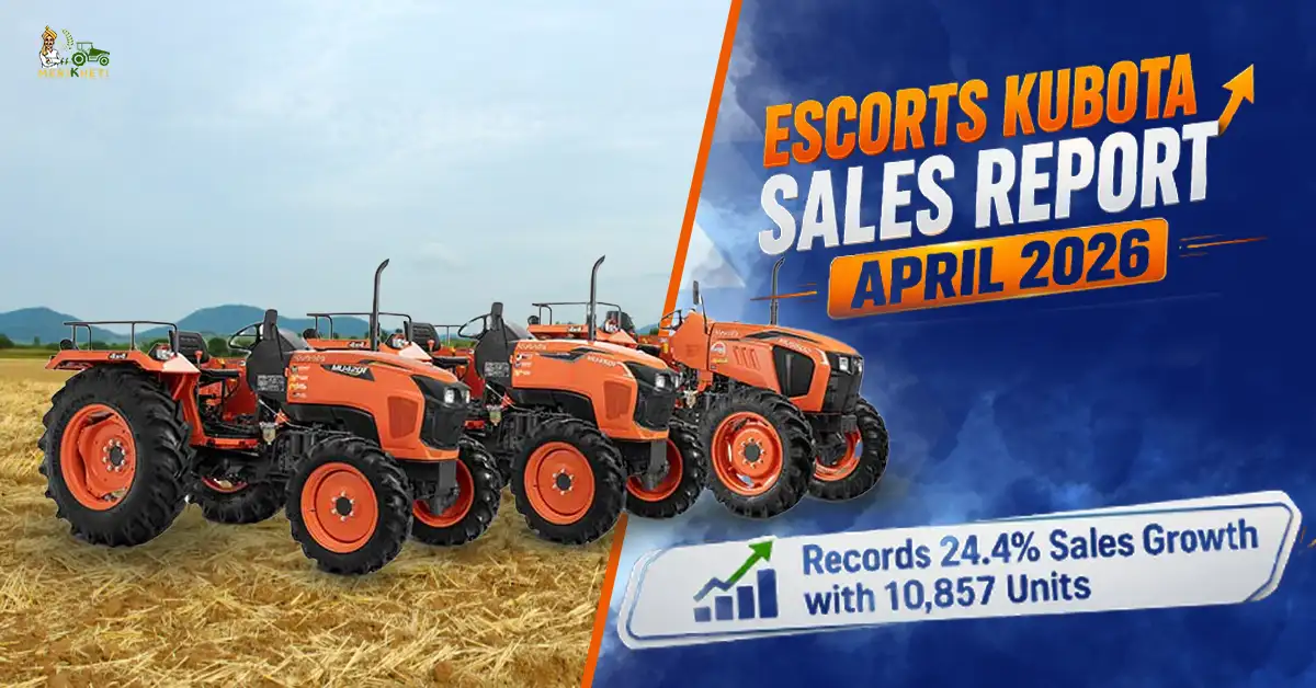 Escorts Kubota Records 24.4% Sales Growth with 10,857 Units in April 2026