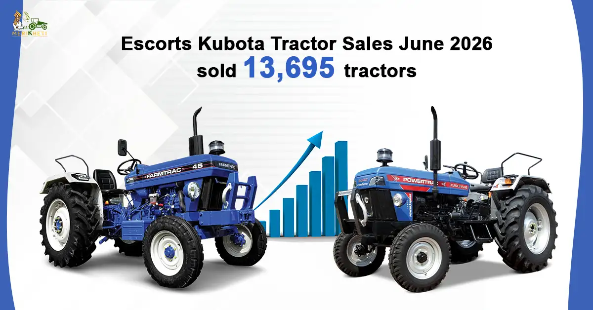 Escorts Kubota Tractor Sales Report June 2026: Sold 13,172 Units, Increased by 19.8%