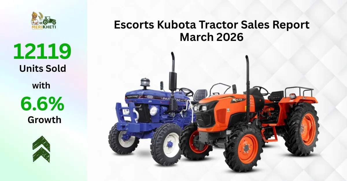 Escorts Kubota Tractor Sales Report March 2026: 6.6% Growth Driven by Strong Rural Demand