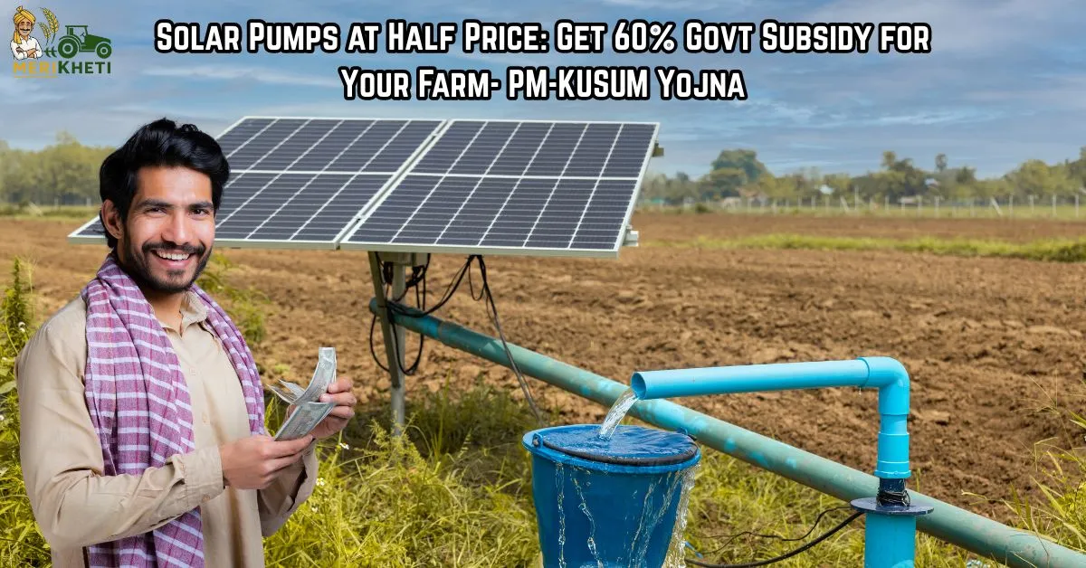 Solar Pumps at Half Price: Get 60% Govt Subsidy for Your Farm- PM-KUSUM Yojna