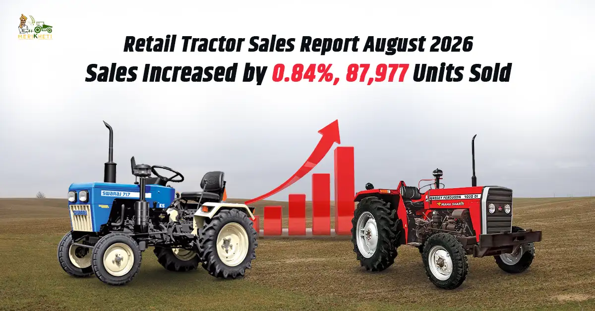 Retail Tractor Sales Report August 2026: Sales Increased by 0.84%, 87,977 Units Sold