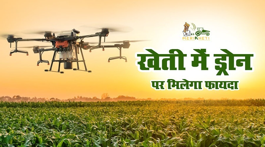 किसानों को खेती में ड्रोन का उपयोग करने पर मिलेगा फायदा, जानें कैसे