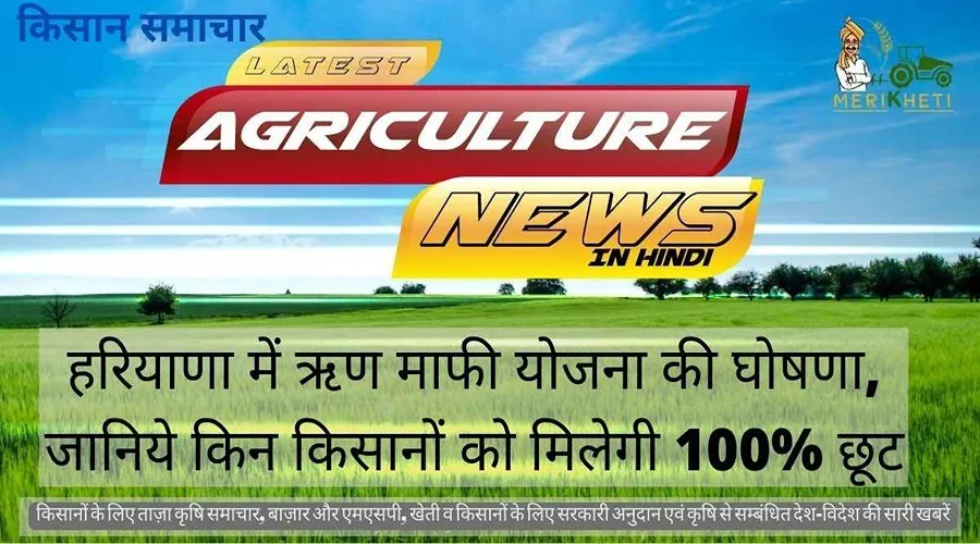 हरियाणा में ऋण माफी योजना की घोषणा, जानिये किन किसानों को मिलेगी 100% छूट