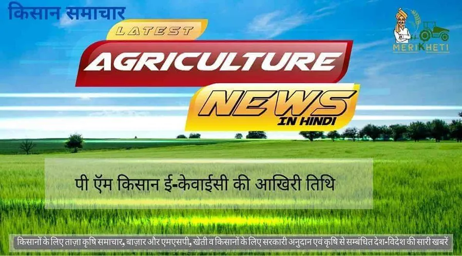 पी ऍम किसान ई-केवाईसी की आखिरी तिथि (Last date for PM Kisan e-KYC)