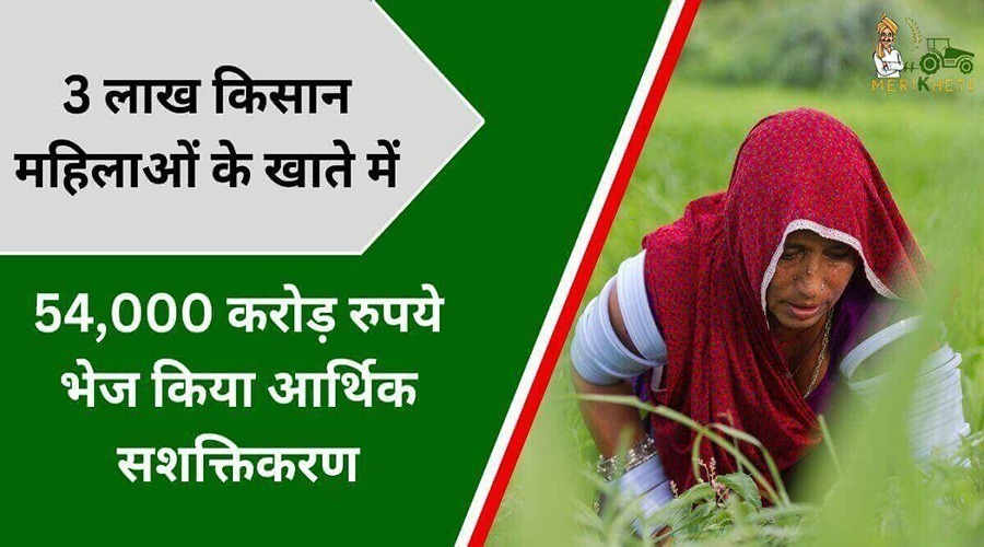 3 लाख किसान महिलाओं के खाते में 54,000 करोड़ रुपये भेज किया आर्थिक सशक्तिकरण