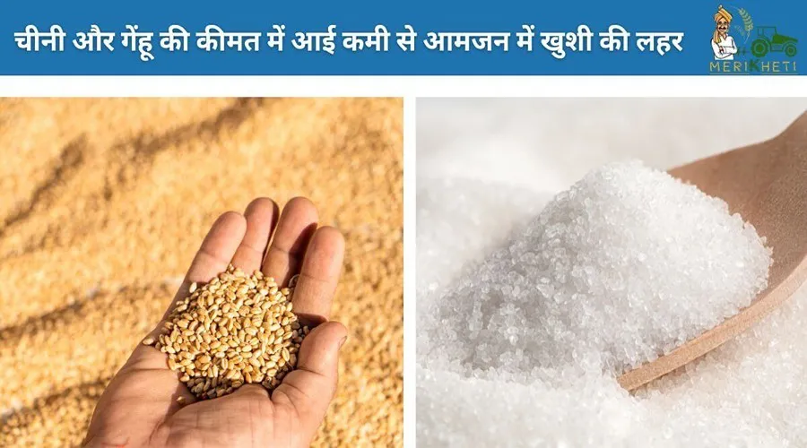 चीनी और गेहूं की कीमत में आई कमी से आमजन में खुशी की लहर