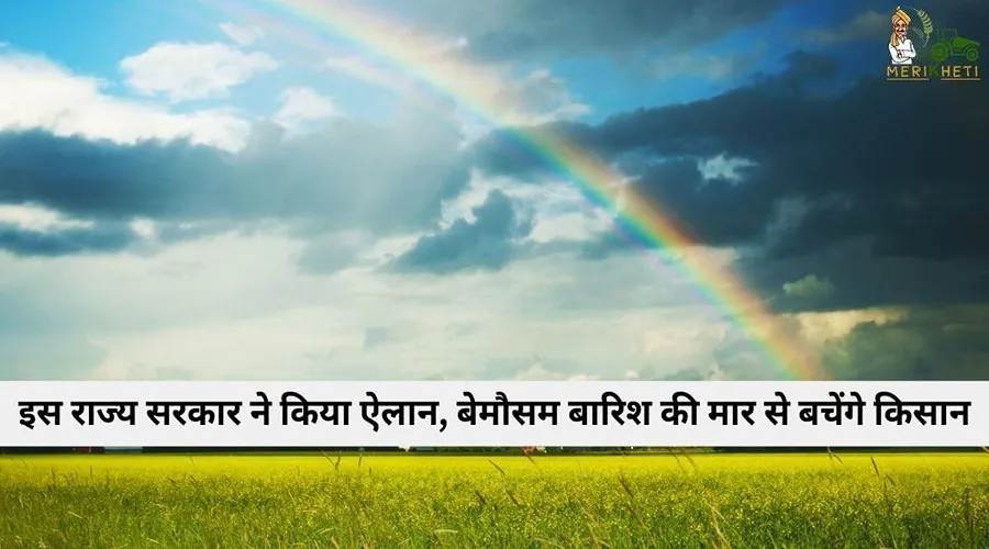 इस राज्य सरकार ने किया ऐलान, बेमौसम बारिश की मार से बचेंगे किसान