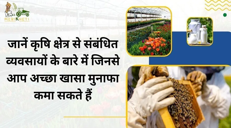 जानें कृषि क्षेत्र से संबंधित व्यवसायों के बारे में जिनसे आप अच्छा खासा मुनाफा कमा सकते हैं