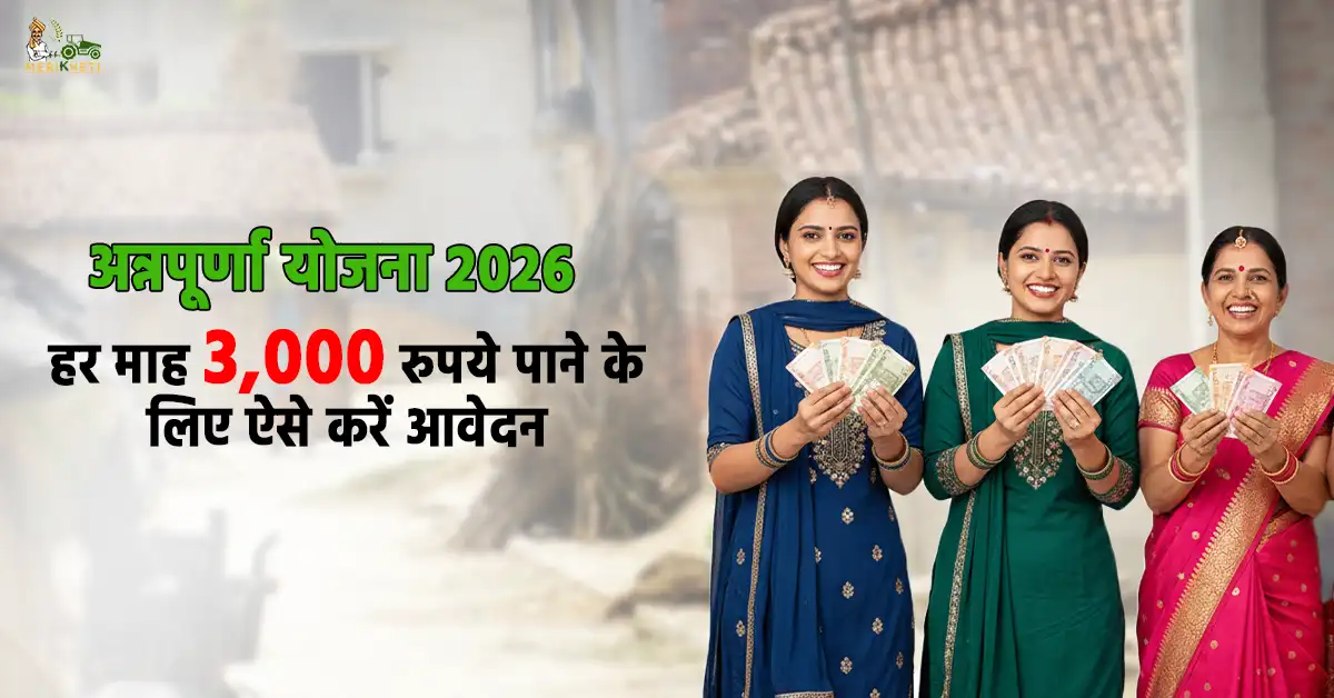अन्नपूर्णा योजना 2026 पोर्टल लॉन्च: सरकार देगी महिलाओं को ₹3,000 प्रति माह