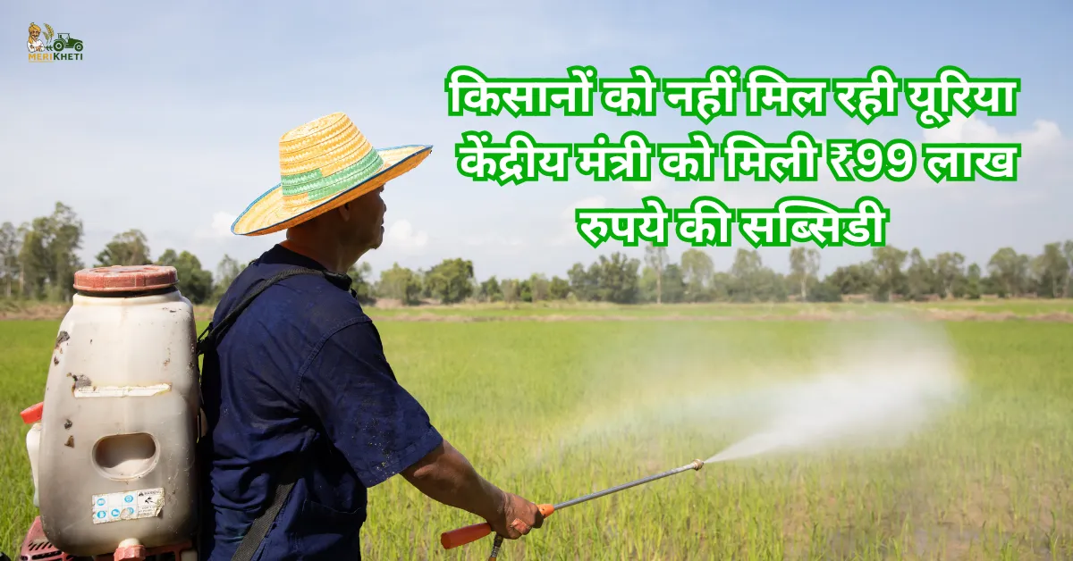 किसानों को नहीं मिल रही यूरिया, केंद्रीय मंत्री को मिली ₹99 लाख रुपये की सब्सिडी