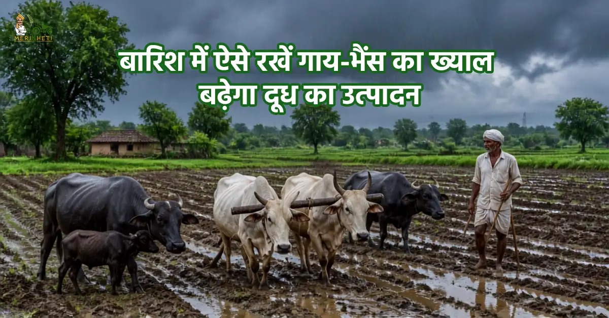 बारिश में ऐसे रखें गाय-भैंस का ख्याल, बढ़ेगा दूध का उत्पादन